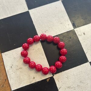 Red Beaded Bracelet